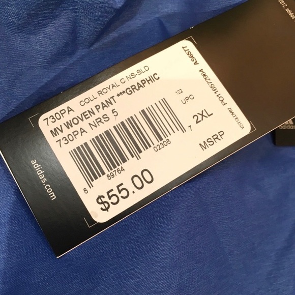 NEW Adidas MV 730PA Woven Windbreaker Pants - Picture 6 of 7